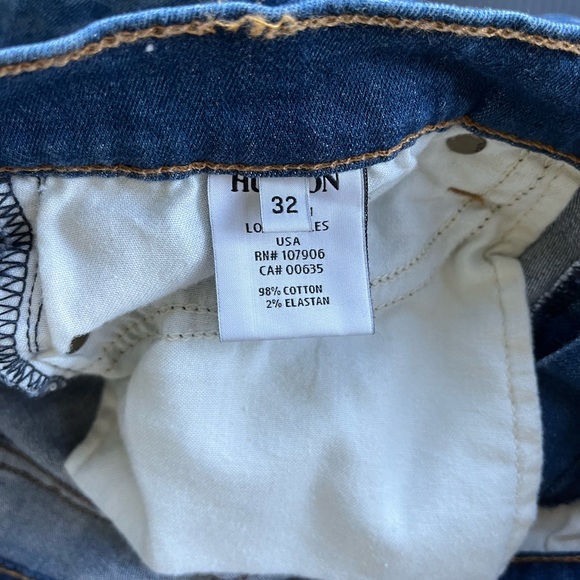 HUDSON KRISTA SUPER SKINNY HOUNDSTOOTH JEANS SIZE 32 - Picture 11 of 13